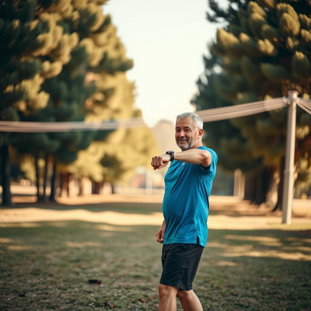 Homem ativo ao ar livre em ambiente natural
